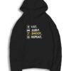 Eat Sleep Shoot Repeat Quote Hoodie