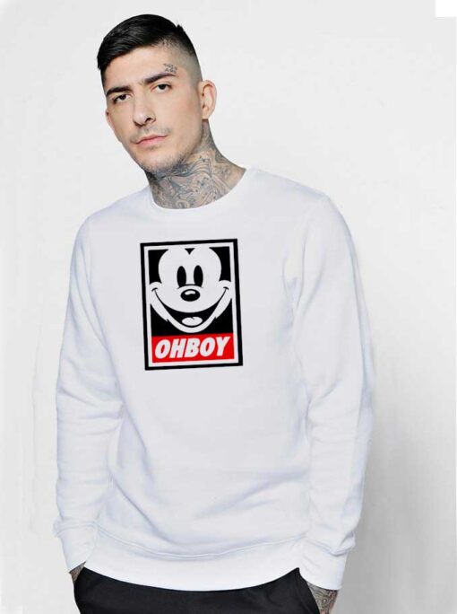 Mickey Mouse Oh Boy Obey Sweatshirt