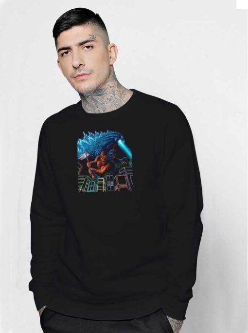 One Will Fall Godzilla King Kong Sweatshirt