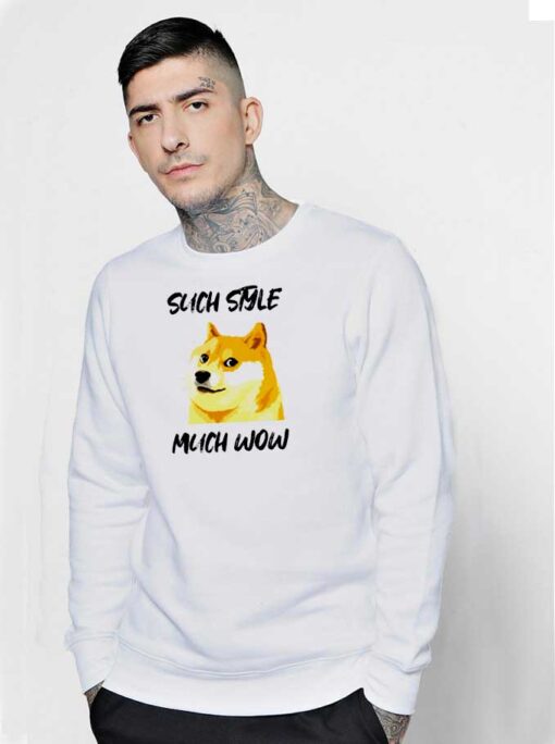 Such Style Much Wow Doge Sweatshirt