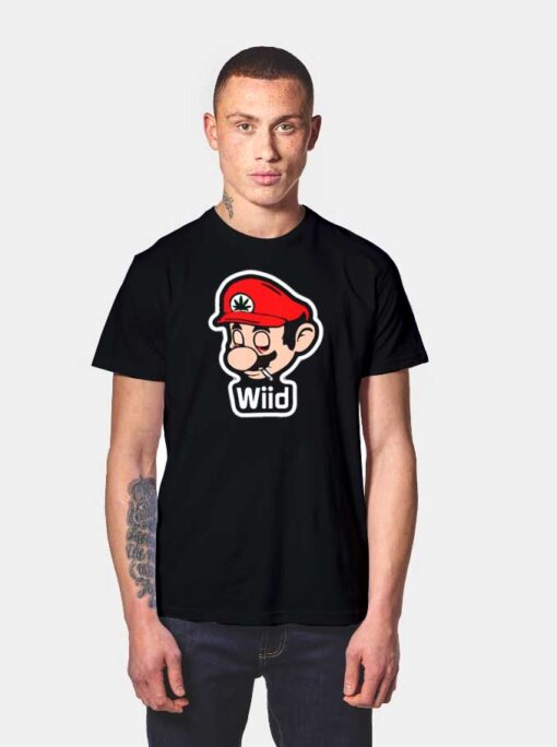 Super Mario Smoking Weed T Shirt