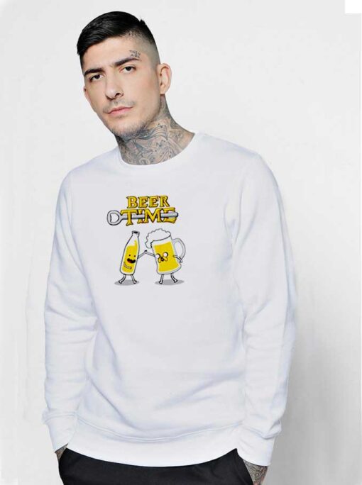 Beer Time Adventure Time Parody Sweatshirt