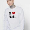 I Heart Taylor Swift Logo Sweatshirt