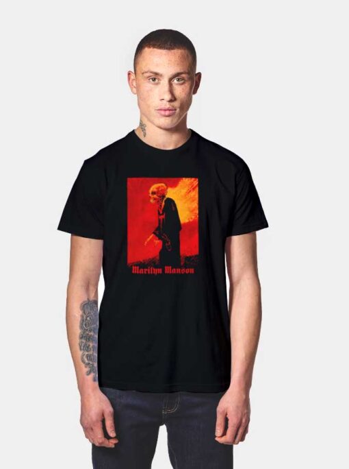 Marilyn Manson Skull Mad Monk T Shirt