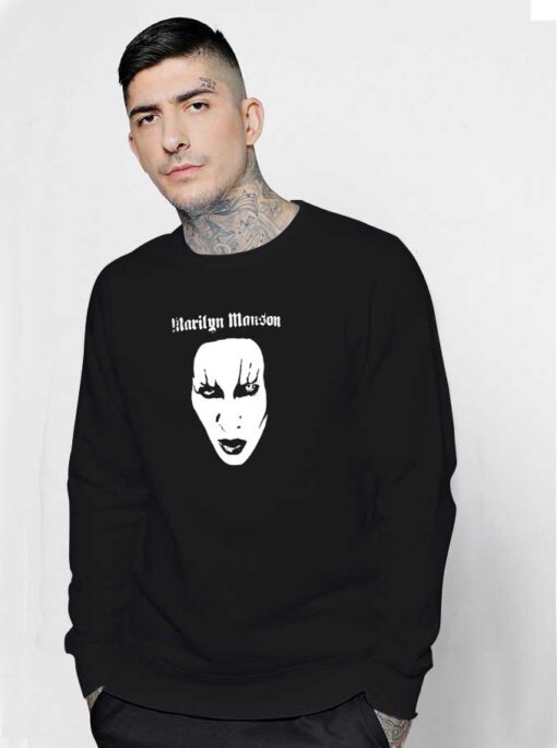 Marilyn Manson White Face Sweatshirt