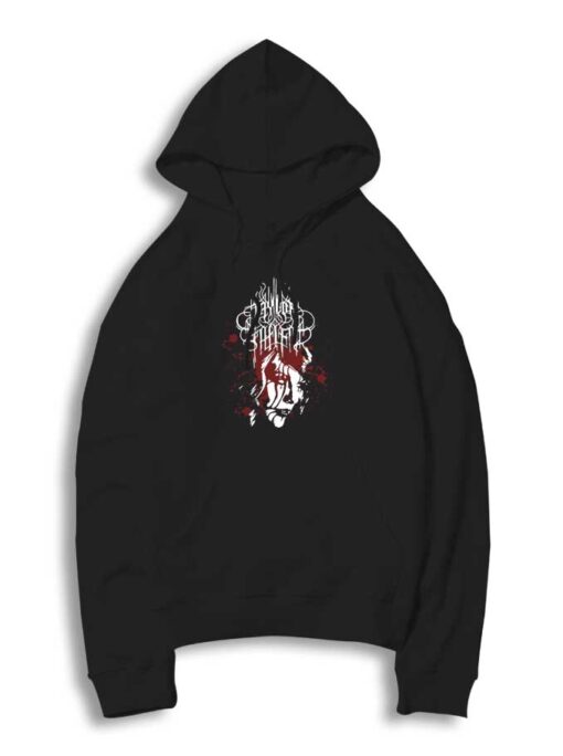 Taylor Swift Black Metal Logo Hoodie