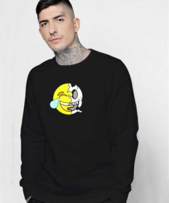 Emoji Laughing Skull Sweatshirt