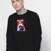 Japanese Jaws Classic Poster Sweatshirt