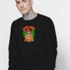Let's Tiki Hawaiian Statue Sweatshirt