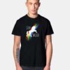Stay Weird Rainbow Unicorn Jump T Shirt