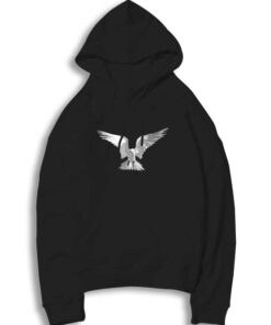 Angel Bird Black and White Fly Hoodie