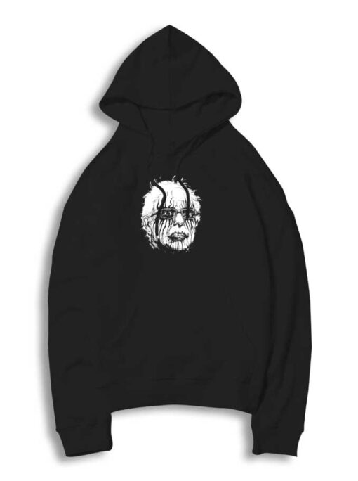 Black Metal Bernie Face Hoodie