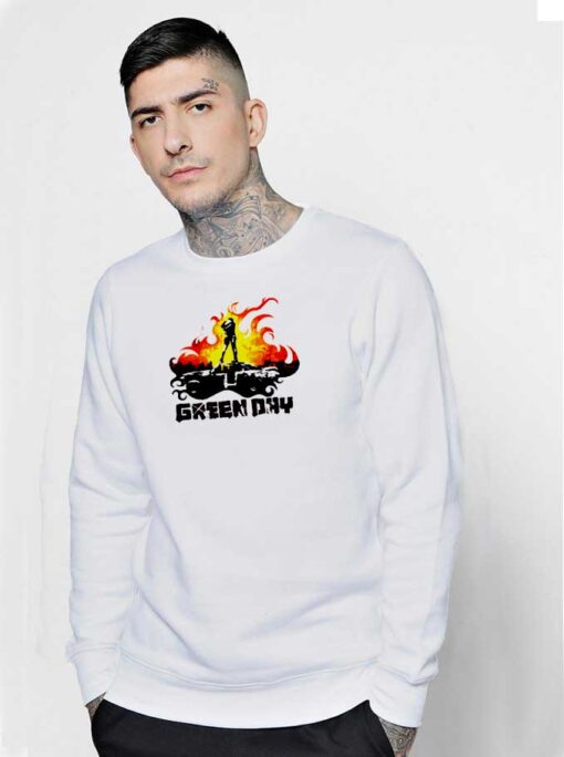 Burning Green Day Band Sweatshirt