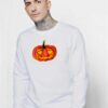 Halloween Rainbow Heart Eyes Pumpkin Sweatshirt