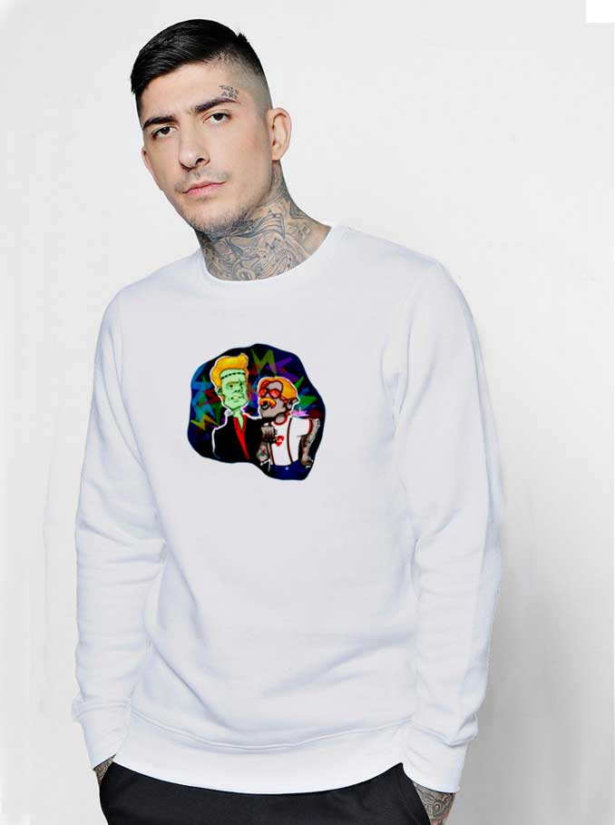 Monster Rock Cartoon Music Sweatshirt