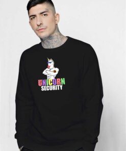 Distressed Unicorn Security Rainbow Sweatshirt