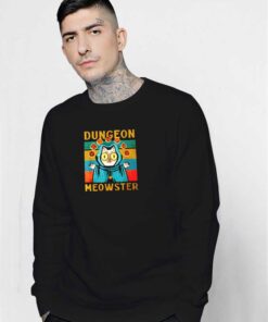 Dungeon Meowster Witch Halloween Sweatshirt
