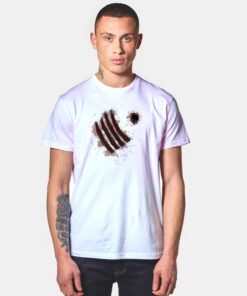 Halloween Zombie Claw Mark T Shirt