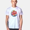 Pirate Burger King Straw Hat Logo T Shirt