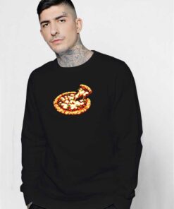 Pixelated Pizza Slice Sweatshirt