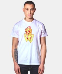 Pizza Slimy Sexy Girl T Shirt