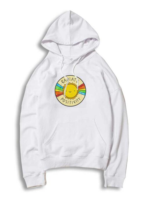 Radiate Positivity Sun Rainbow Hoodie