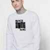Black Flag Member Stripe Sweatshirt