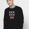 Hunter Santa's Reindeer Target List Sweatshirt