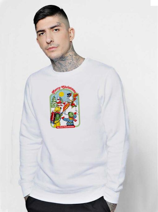 My First Flamethrower Christmas Sweatshirt