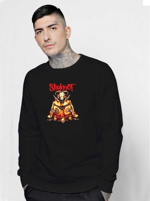 Slipknot Devil Reading Night Story Sweatshirt