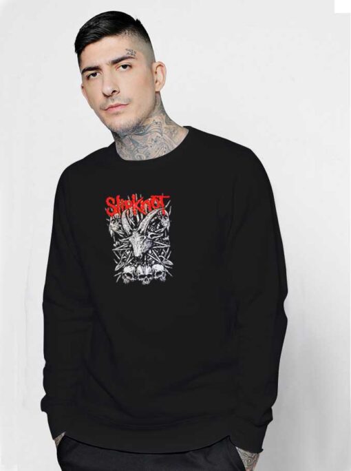 Slipknot Metal Goat Skull Sweatshirt