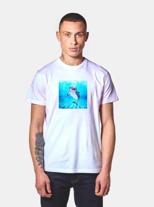 Smiling Dolphin Under the Water T Shirt