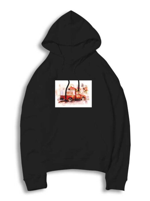 Vintage Coca Cola Truck Painting Hoodie