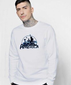 Welcome To America Disney Sweatshirt