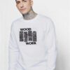Wood Work Stripe Black Flag Sweatshirt