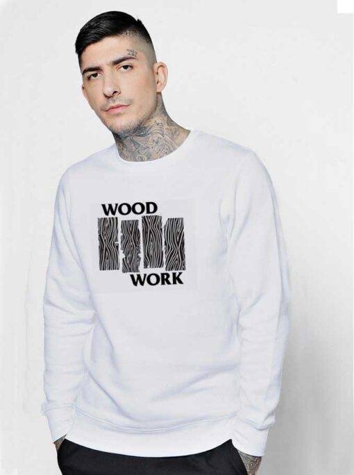 Wood Work Stripe Black Flag Sweatshirt