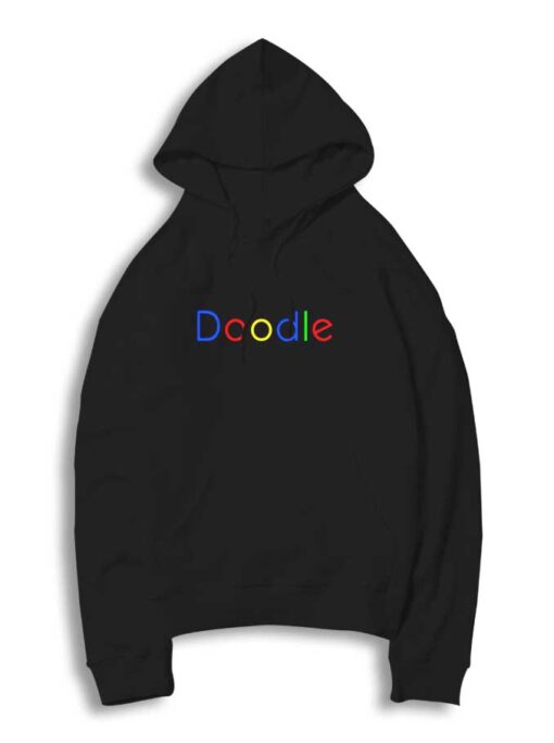 Google Doodle Rainbow Logo Hoodie