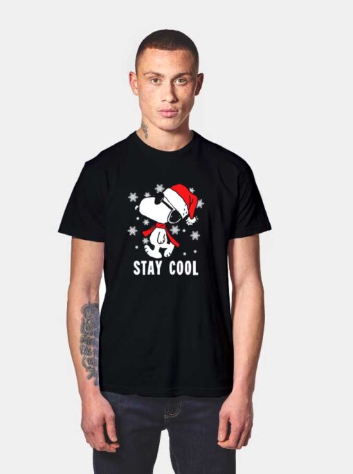 Snoopy Stay Cool Christmas T Shirt