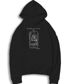 Apple iPhone Patent White Blueprint Hoodie