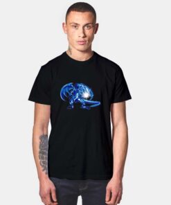 Burst Stream Blue Dragon T Shirt