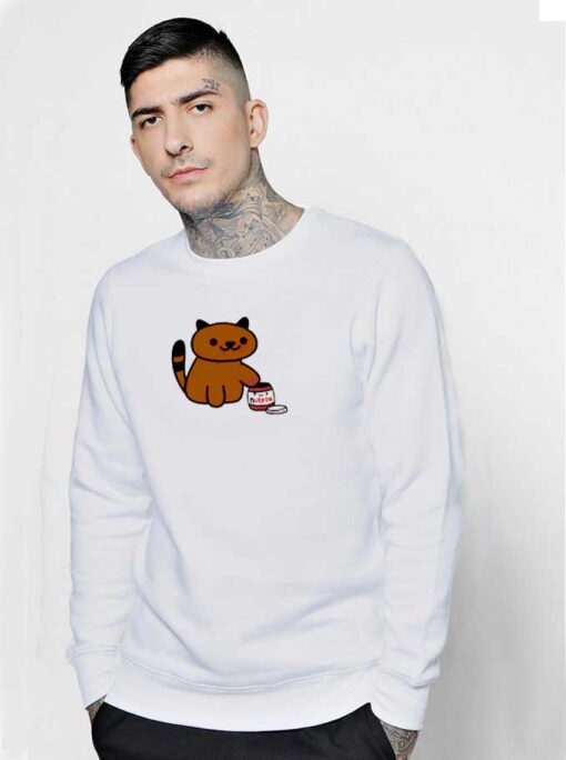 Chocolate Cat With Nutella Sweatshirt