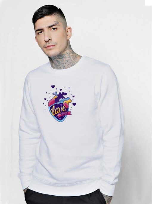 Colorful Heart I Love You Sweatshirt