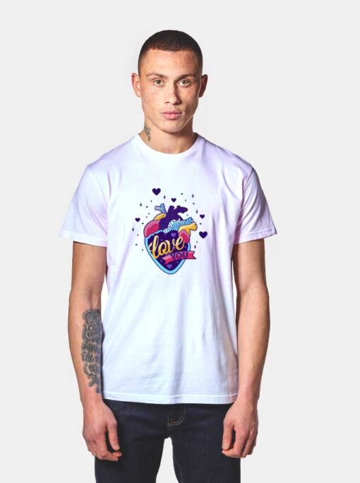 Colorful Heart I Love You T Shirt