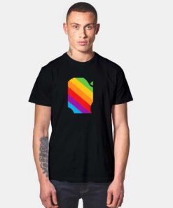 Rainbow Classic Apple Logo T Shirt