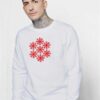 Snow Flake Winter Hexagon Sweatshirt