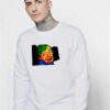 Stephen Hawking Mosaic Photo Sweatshirt
