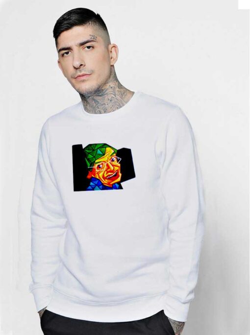 Stephen Hawking Mosaic Photo Sweatshirt