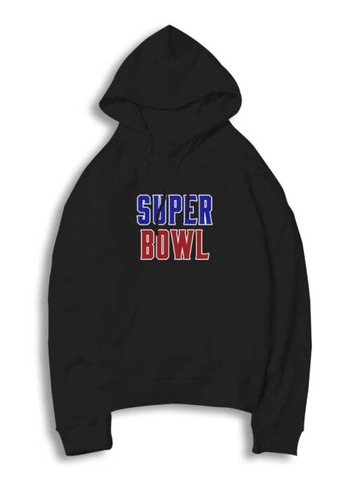 Super Bowl Red Blue Logo Hoodie
