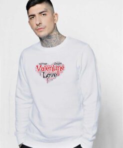 Valentine Love Heart Cupid Sweatshirt
