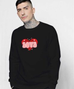 Valentine Love Stars Logo Sweatshirt